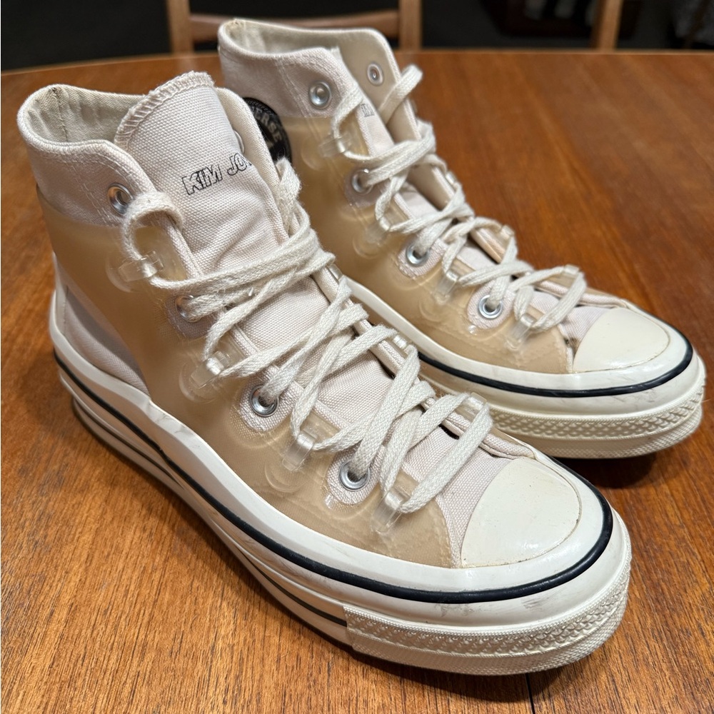Converse High-Top Sneakers in Cream